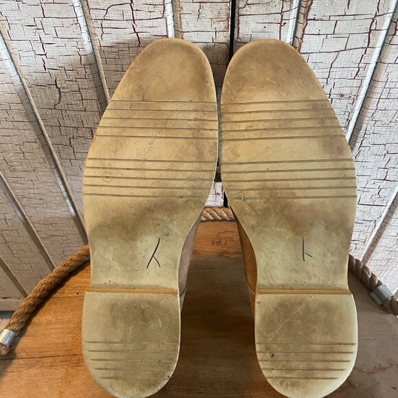 Banana Republic Tan Suede Leather Plain Toe Oxford Shoes Men’s 11.5 - Picture 6 of 8